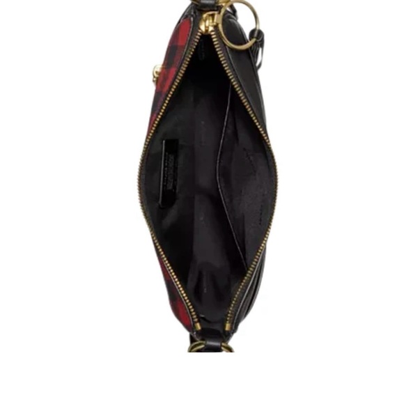 Coach red plaid gingham print crossbody - Picture 6 of 8